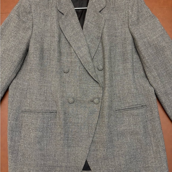 Rena Rowan Gray Double-Breasted Blazer - Picture 1 of 6